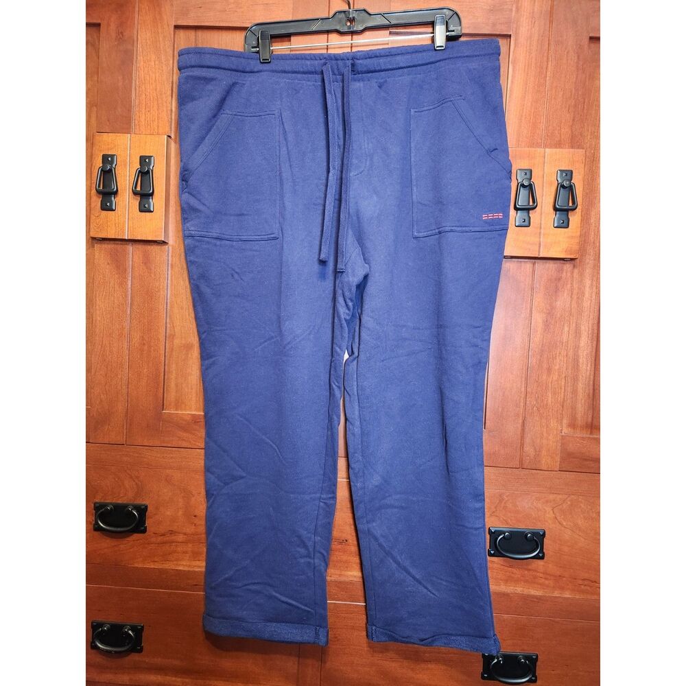 Peace Love World Navy Lounge Wear Yoga Pants Drawstring Womens Size XL